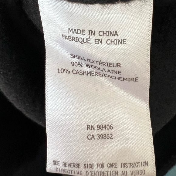 Theory Women’s Slim Midi Sheath Dress Black Wool Cashmere Blend Size 6 - Picture 5 of 5